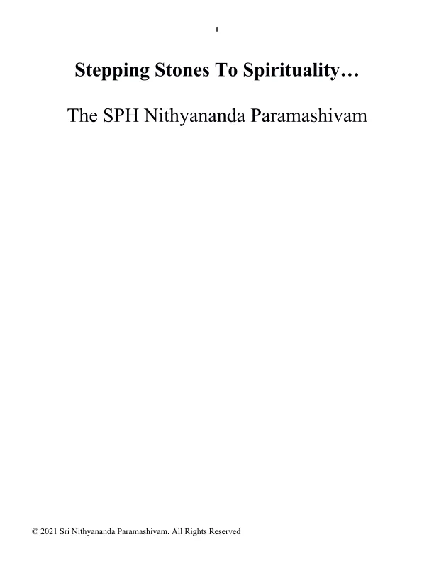 Stepping Stones to Spirituality... - English